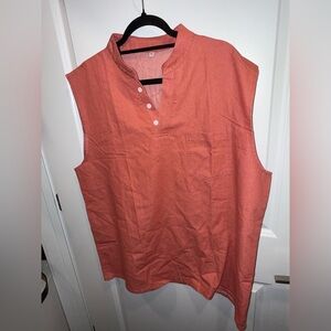 Amazon Women's Sleeveless Rust Blouse